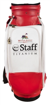 Michael Jordan Personally Used "Michael Jordan Golf" Staff Bag (Jordan Golf LOA)